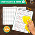 SCRIBBLEDO 9”x12” Small White Board, Dry Erase Sheets, Math Manipulatives, 3rd Grade Multiplication Times Table Chart,
