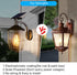 11.4" Solar Porch Lights Outdoor - Waterproof Wall Lanterns Solar Lights with Auto On/Off, Large Solar Panel - Exterior