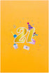 Liif Happy 21st 3D Pop Up Birthday Card, 21 Birthday Card for Him, Her, Son, Daughter | Large Size 8 x 6 inch