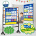 SkilLify Alphabet Learning Pocket Chart, Circle Time Learning Center Alphabet Flash Cards ABC Wall Chart Letter Game