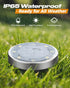 4 Pack 8 IP65 btfarm Solar Lights Outdoor, LED Solar Ground Lights Waterproof Flat Solar Disc Light, Pathway Lights