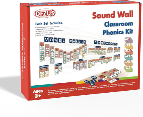 DFZUS Sound Wall Classroom Phonics Kit, Science of Reading Sound Wall Consonants &