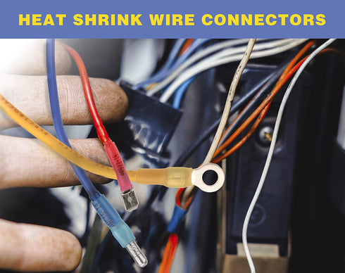 haisstronica 260PCS Electrical Wire Connectors - Heat Shrink Spade Quick Disconnect Connectors - Male and Female for