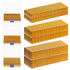 Glarks 2000Pcs 18 Gauge Narrow Crown Staples, 1 Inch Galvanized Assortment Kit for Electric Stapler