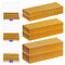 Glarks 2000Pcs 18 Gauge Narrow Crown Staples, 1/2 Inch Galvanized Assortment Kit for Electric Stapler, Pneumatic DIY