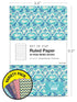 Elan Publishing Company Field Notebook/Pocket Journal - 3.5"x5.5" - Ikat Patterns - Lined Memo Book - Pack of 5