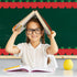 Whaline 65.6Ft Back to School Bulletin Board Border, Glitter Red Apple Die Cut Trim Roll for First Day of School