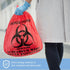 Trashanium 10-Gallon, 150 Count, Biohazard Waste Bags, Red, No Leak Bags, Medical Grade, Safe Infectious Waste Disposal