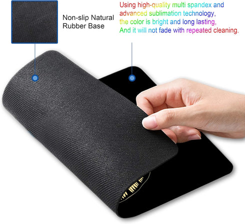 Mad Here Funny Mouse Pad - Small Non-Slip Rubber Mousepad for Wireless Mouse