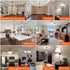 E12 Dimmable LED Bulb 8W, 100 Watt Daylight 4000K T6 T25 Candelabra Bulb, 800LM, 6-Pack for Chandeliers