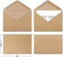 Gift Cards Envelopes, Mini Brown Kraft Envelopes for Small Gift Cards, 4 x 2.76 inches, 400 Pieces