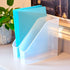 Youngever 3 Pack File Folder Bin Storage, Plastic Organizer with Handle for Easy Carrying