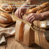 YALOJE 20 9.8 4.7 2 Inches Packaging Pcs Bread Bags with Tin Tie Tab Lock, * * Brown Kraft Paper Bakery Bags