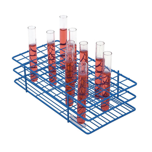 SP Bel-Art Poxygrid Test Tube Rack, 72 Places for 13-16mm Tubes, Blue (F18757-0001)