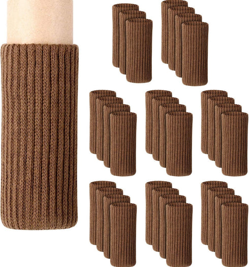 20 TEKEFT pcs Knitting Wool Furniture Socks Chair Leg Socks Furniture Sliders That Protect Hardwood Floors from