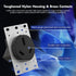 Micmi NEMA 10-50R 50 Amp 250V Power Outlet, Heavy-Duty 50A Receptacle for Welders, Plasma Cutters, Electric Ranges