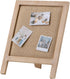 SOFE Small Bulletin Board for Desk, 12"×15" Linen Pin Board with Stand, Tabletop Memo Display Board for Home Office