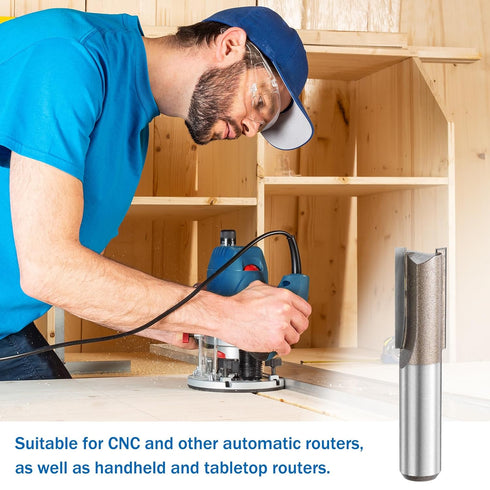 1/2 Inch 19/32" 2 1.18 Inch YG6 HARFINGTON Straight Router Bit Shank Cutting Dia, Flutes Cutting Length Carbide Cutter