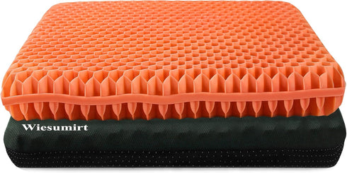 Wiesumirt Plus Size Gel Seat Cushion for Long Sitting, Extra Large and Thick,
