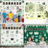 Whaline 29 Pieces Eucalyptus Bulletin Board Set, Welcome Banner and Boho Greenery Calendar Cutout Decorations for