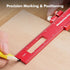 DRAXZOR 3PCS Set, Inch (6", 8", 12") Woodworking Ruler Precision Pocket Ruler with Adjustable Slide Stop, Aluminum