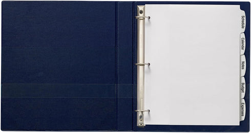 Avery Big Tab Printable White Label Dividers, 5 Tabs, 4 Sets with Easy Peel (14432)