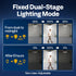 2500LM 2 Pack VIVOHOME Linkable Solar Lights Outdoor Waterproof, Dual Roating Motion Sensor Flood Lights, Solar Powered