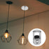SAFIGLE 10pcs M10 Iron Ceiling Loop Eye Nuts Heavy Duty Hanging Light Fixture Rings for Pendant Lamps and Chandeliers