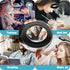 Desk Magnifying Glass with Light 5X, Clip on Desk Light with 3 Light Colors, 5W LED Desk Lamp with Clamp