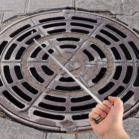19.68 Inch Manhole Cover Lifting Hook T-Shaped Door Lifter Tool Heavy Duty Steel Hook for Rolling Shutter Doors