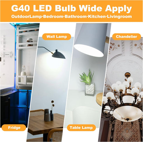 Dimmable 3W Bulb 25 Bulbs, 5000K, E26 300 90+, G40 3 Bulbs Bulb, Refrigerator,2 Pack LED Equivalent Watt Light Daylight
