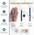 Scriveiner Blue Rollerball EDC Luxury Pen, Chrome Finish, Best Gift for Men & Women, German Schmidt Refill