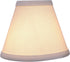 Aspen Creative 32045-2A, 3" 6" 5" Set 2 Hardback Empire Clip-On Chandelier Lamp Shade, Off-White, Top x Bottom x Slant