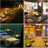 Huaxu Solar Lights Outdoor Garden, Crackle Globe Glass Lotus Decor, Waterproof LED Metal Flower Decorations