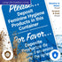 12x18 Inches, 55 Please Deposit Feminine Hygiene Products in This Container Bilingual Sign, mil Thick HDPS (high