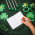 St. Patrick's Day Pencils, Shamrock Pencils with Card, Green Pencils with Greeting Cards, 100 Sets for Gifts