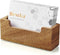 Business Card Holder for Desk, Acacia Wood Organizer for Office Home Tabletop Exhibition