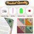 4 WIVICO pcs Diamond Painting Bookmarks, DIY Diamond Art Kits for Adults, Book Corner - Protecting Bookmark Craft