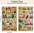 Vegetable Fruit Collection Server Book High Volume Orange,Apple Books for Bartender PU Leather Waitress Book