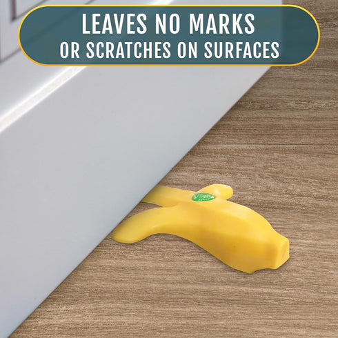 Cute Banana Door Stopper, Decorative Non-Slip Door Stoppers for Home, Office, or Hotel, 7.48" x 5.9" x 1.26"