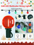 G40 50Ft 27 Bulbs, LED Globe Christmas String Lights, Multicolor Christmas Decorations Lights Shatterproof with LED