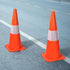 18 Inch 4 Pack Traffic Safety Cones with Reflective Collars,Orange Hazard Caution Cone Road Street Parking Cone