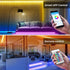 200ft (APP+Remote+Mic/2 TJOY Bluetooth LED Strip Lights, Long Strip Lighting Music Sync, RGB Color Changing LED Lights