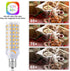 E12 Bulb Dimmable 7W 60W Bulb, 3000K T6 C7 E12 Bulb 60 AC120V Kx-2000 Bulbrite (6 Pack) LED Equivalent to Halogen Warm