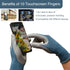 COOLJOB Micro-Foam Nitrile Safety Work Garden Gloves with Touchscreen Fingers, 6 Pairs Lightweight for Men s Sweaty
