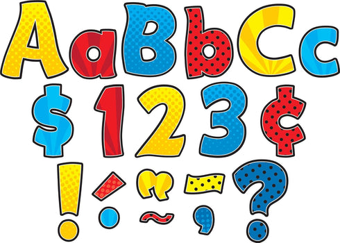 Teacher Created Resources Superhero Funtastic 4" Letters Combo Pack (TCR5845)