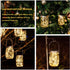 8 Pack Included30LED HXWEIYE Solar Mason Jar Lights Lanterns,Jars & Hangers Waterproof Hanging Outdoor Fairy Lights