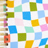 C.R. Gibson MJN2-25500 Signature Checkerboard Twin Wire 3-in-1 Blank, Dot Grid, and Lined Journal, 8.5" x 8.5" with 480 Pages, Multicolor