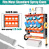 8 2 EVERHANGER Spray Can Holder, Lube Can Wall Mount Storage Rack Heavy Duty Paint Bottle Organizer for Garage & Home |
