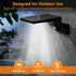 Solar Wall Light Outdoor with 390Lm, IP65 Waterproof, 34 LED, 3-Mode Lighting, 120 PIR Motion Sensor for Garden,